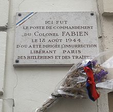 220px-Plaque_Colonel_Fabien,_34_rue_Gandon,_Paris_13