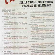 B AFFICHE28  2e Partie L'OCCUPATION RECRUTEMENT POUR LE TRAVAIL EN ALLEMAGNE.tif